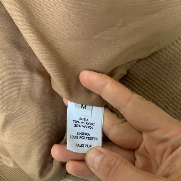 Apiece Apart Amager Sherpa Bomber Jacket, Size Medium - Picture 4 of 8